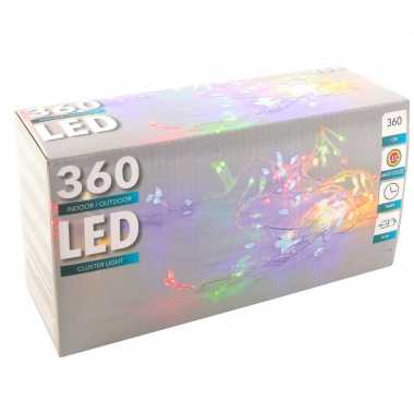 Camping cluster timer draadverlichting 360 pastel gekleurde lampjes kopen
