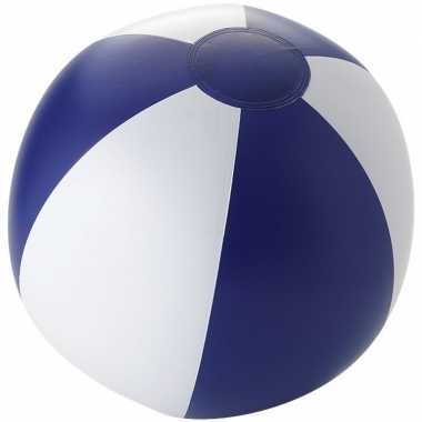 Camping  Opblaasbare strandballen wit/ blauw kopen