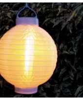 Camping 3x stuks luxe solar lampion lampionnen wit met realistisch vlameffect 20 cm kopen