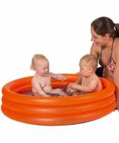 Camping buitenspeelgoed zwembaden oranje rond 122 x 23 cm voor jongens meisjes kinderen kopen