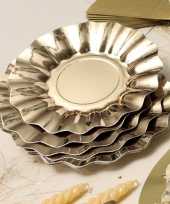 Camping gouden diepe barbecue borden 21 cm kopen
