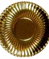 Camping gouden kartonnen borden 29 cm kopen