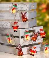 Camping kerstverlichting lichtsnoeren kerstfiguren op batterij met 10 lampjes kopen