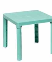 Camping plastic bijzettafeltje mint 50 x 50 x 46 cm kopen