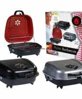 Camping tafel barbecue koffer rood 41 x 42 cm kopen